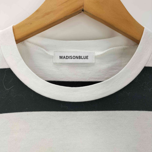 マディソンブルー MADISONBLUE CREW NECK L/S PO WIDE BORDER レディース JPN:S