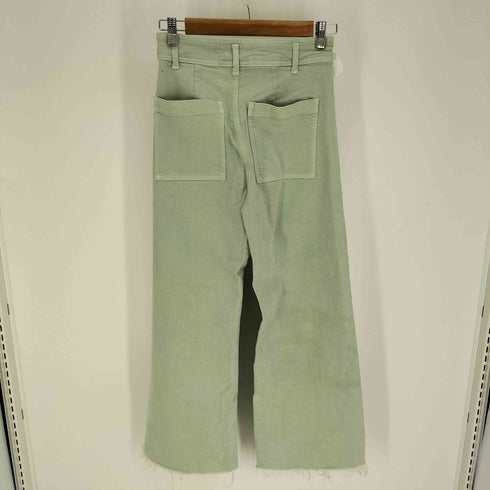 ザラ ZARA THE MARINE STRAIGHT ジップフライ ワイド カットオフ カラー デニム パンツ レディース EUR:36