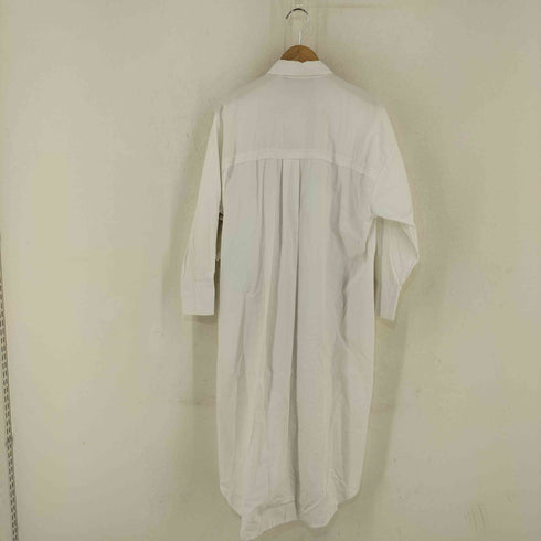 ザラ ZARA サイドスリット ロングシャツワンピース レディース import:S