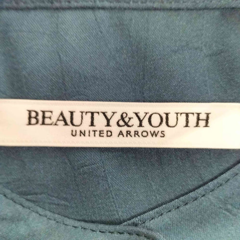 ビューティーアンドユースユナイテッドアローズ BEAUTY & YOUTH UNITED ARROWS ポリエステルサテン バンドカラー シャツ レディース FREE