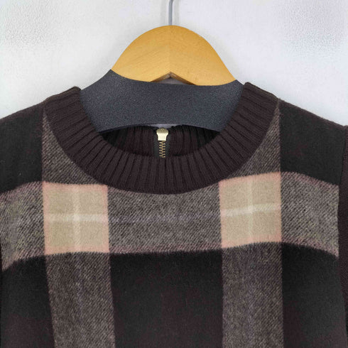 ブルーレーベルクレストブリッジ BLUE LABEL CRESTBRIDGE ウール チェックワンピース レディース 38