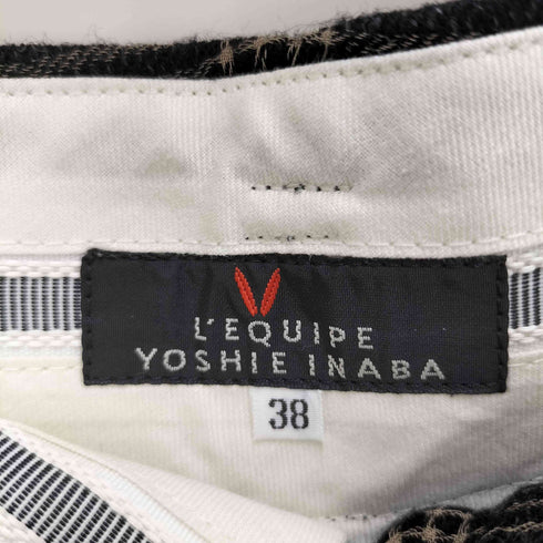 ヨシエイナバ YOSHIE INABA 2タックワイドパンツ レディース 38