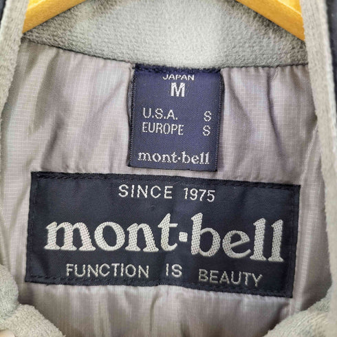 モンベル mont bell ブランド刺繍 エクセロフト 中綿ジップアップベスト メンズ JPN:S