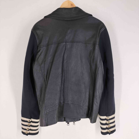 MACCHIA J 袖切替ダブルライダースジャケット メンズ import:M