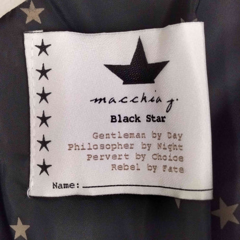 MACCHIA J 袖切替ダブルライダースジャケット メンズ import:M