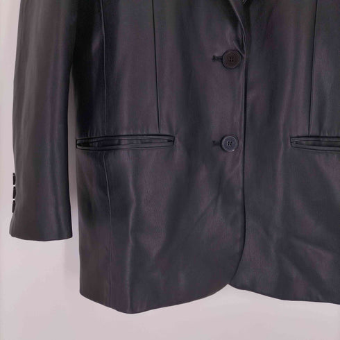 ザラ ZARA エコレザーテーラードジャケット レディース JPN:S