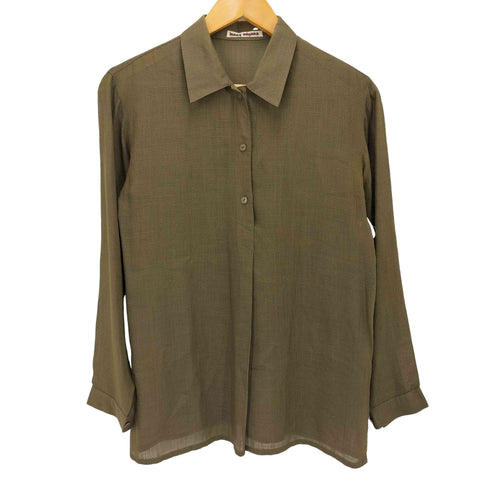 イッセイミヤケ ISSEY MIYAKE 初期タグ シルクシャツ レディース 7