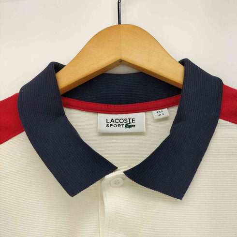 ラコステスポーツ LACOSTE SPORT 鹿の子 刺繍 半袖 ポロシャツ メンズ import:S