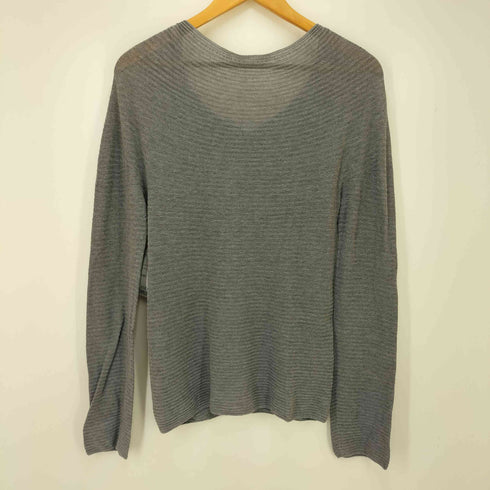 ハートイッセイミヤケ Haat ISSEY MIYAKE コットンボーダーデザインカーディガン レディース