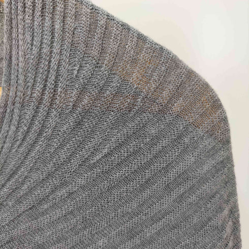 ハートイッセイミヤケ Haat ISSEY MIYAKE コットンボーダーデザインカーディガン レディース