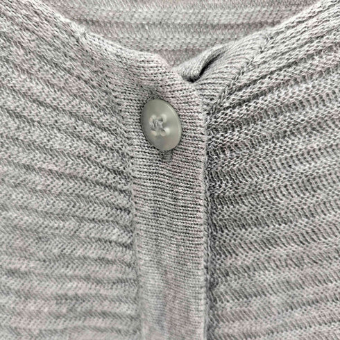 ハートイッセイミヤケ Haat ISSEY MIYAKE コットンボーダーデザインカーディガン レディース