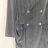 キャサリンハムネットロンドン KATHARINE HAMNETT LONDON ベロア ストライプ ダブル チェスターコート メンズ import:M