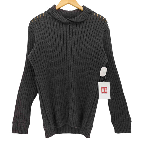 キャサリンハムネットロンドン KATHARINE HAMNETT LONDON 丸襟 リブニット セータ― メンズ import:M