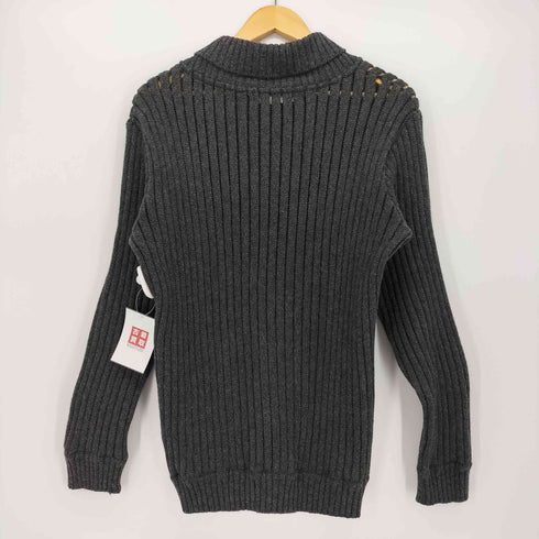 キャサリンハムネットロンドン KATHARINE HAMNETT LONDON 丸襟 リブニット セータ― メンズ import:M