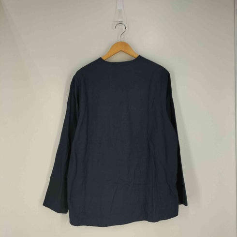 ネストローブコンフェクト nest Robe CONFECT ショルダージップ コットンリネン サイドスリット ロングスリーブTシャツ メンズ JPN:4