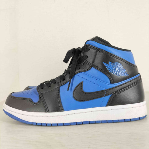 ジョーダンブランド JORDAN BRAND Air Jordan 1 Mid Black White Royal Blue メンズ JPN:26