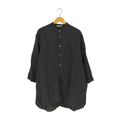 ネストローブコンフェクト nest Robe CONFECT リネン 七分袖 バンドカラーシャツ メンズ JPN:3