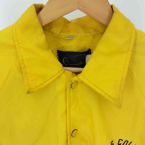 チャンピオン Champion 70S USA製 ランタグ NYLON COACH JACKET LORAS COLLEGE VARSITY CLUB カレッジプリント 裏地キルティング 裏起毛 ナイロン コーチジャケット メンズ import:M