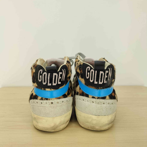 ゴールデングース GOLDEN GOOSE Midstar sneakers レオパード ハラコ ユーズド加工 レディース JPN:38