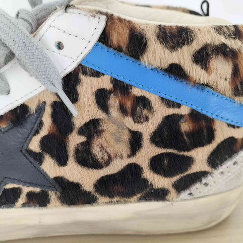 ゴールデングース GOLDEN GOOSE Midstar sneakers レオパード ハラコ ユーズド加工 レディース JPN:38