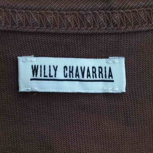 ウィリーチャバリア WILLY CHAVARRIA コットン ロングスリーブ Tシャツ メンズ import:M
