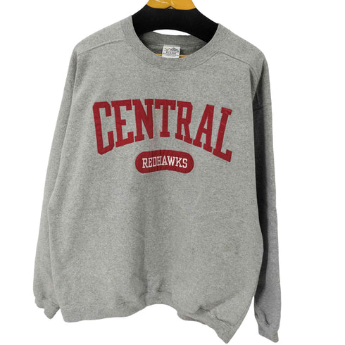 90S MADE IN USA フロントワッペンデザインクルーネックスウェット メンズ import:XL