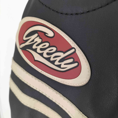 GREEDY レザーレーシングジャケット メンズ import:L
