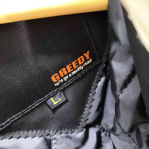 GREEDY レザーレーシングジャケット メンズ import:L