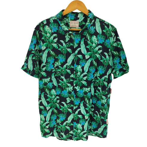 ゲス GUESS REGULAR FIT Resort S/S Shirt レーヨン リゾート シャツ メンズ import:S