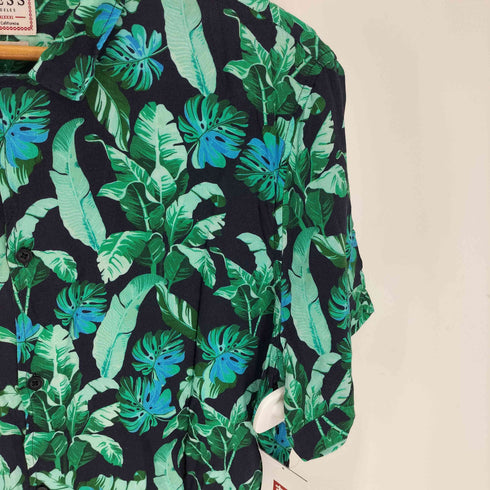 ゲス GUESS REGULAR FIT Resort S/S Shirt レーヨン リゾート シャツ メンズ import:S