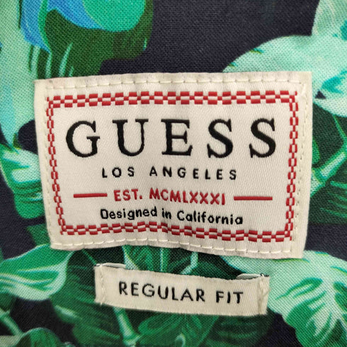 ゲス GUESS REGULAR FIT Resort S/S Shirt レーヨン リゾート シャツ メンズ import:S