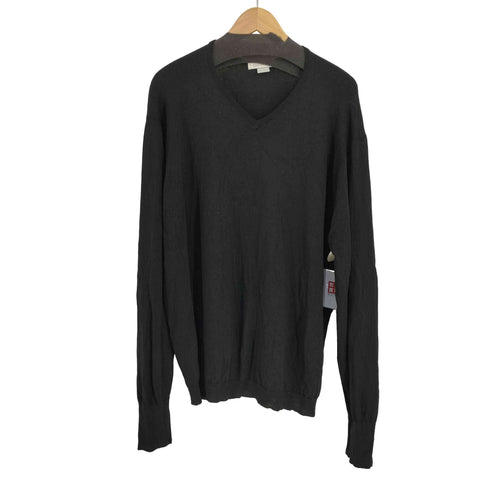 ジョンスメドレー JOHN SMEDLEY MADE IN ENGLAND エクストラファイン メリノウールVネックニット メンズ import:XXL
