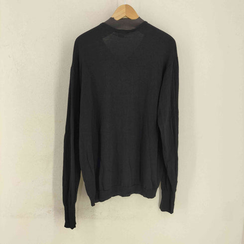 ジョンスメドレー JOHN SMEDLEY MADE IN ENGLAND エクストラファイン メリノウールVネックニット メンズ import:XXL