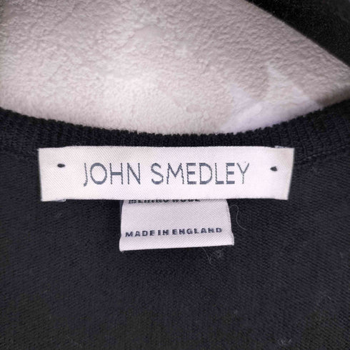 ジョンスメドレー JOHN SMEDLEY MADE IN ENGLAND エクストラファイン メリノウールVネックニット メンズ import:XXL