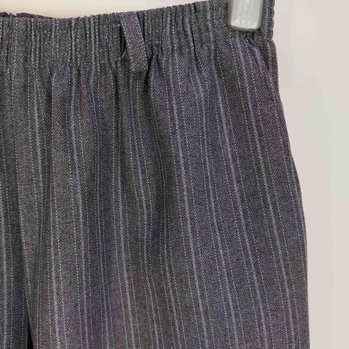 アルフレッドダナー ALFRED DUNNER USA製 ストライプ イージーテーパードパンツ レディース 6