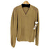 Fabrizio Del Carlo MADE IN ITALY Vネックコットンニット メンズ import:S