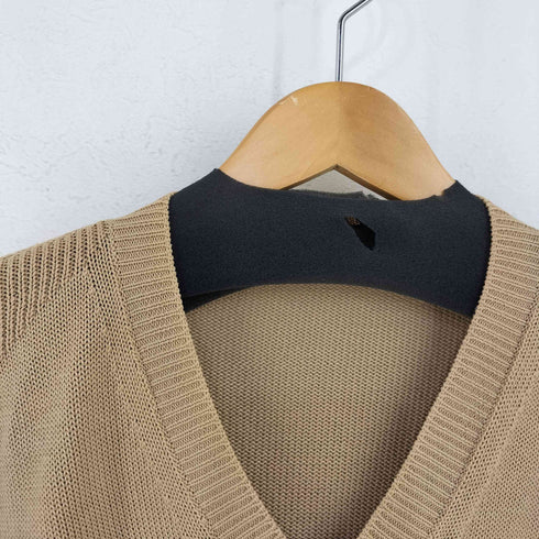 Fabrizio Del Carlo MADE IN ITALY Vネックコットンニット メンズ import:S