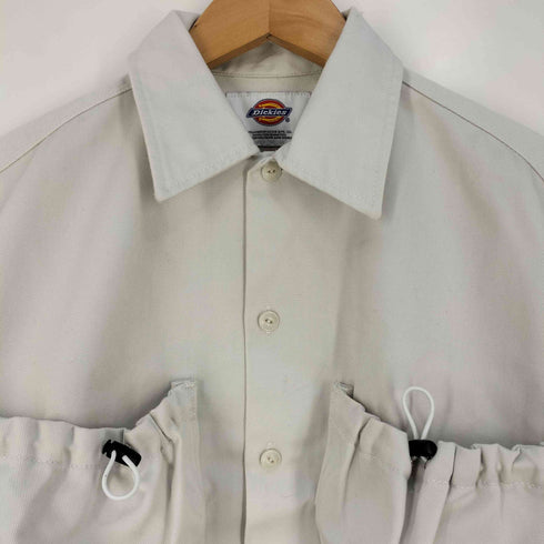ディッキーズ Dickies 別注ドローコードポケットワークシャツ レディース JPN:M