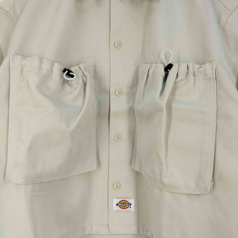 ディッキーズ Dickies 別注ドローコードポケットワークシャツ レディース JPN:M