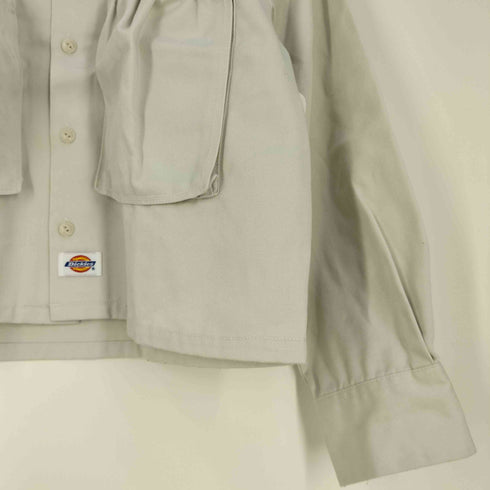 ディッキーズ Dickies 別注ドローコードポケットワークシャツ レディース JPN:M