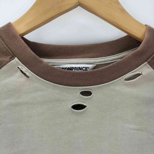 メゾンプリンス mason prince オーバーサイズラグランデザイン手書きロゴプリンTシャツ メンズ JPN:3