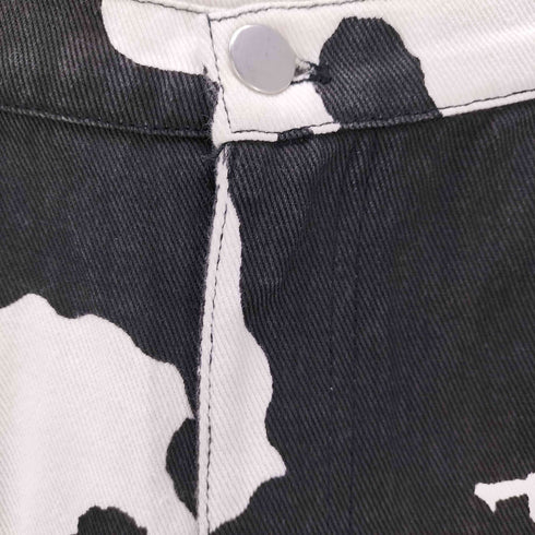 BADWAY Cow Pattern Pants カウ柄 パンツ メンズ JPN:L