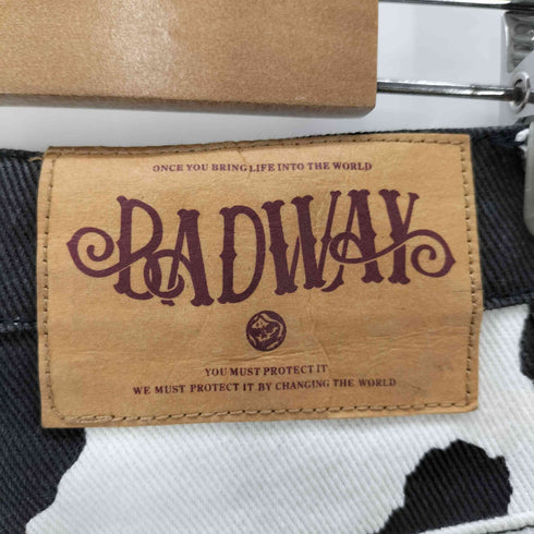 BADWAY Cow Pattern Pants カウ柄 パンツ メンズ JPN:L