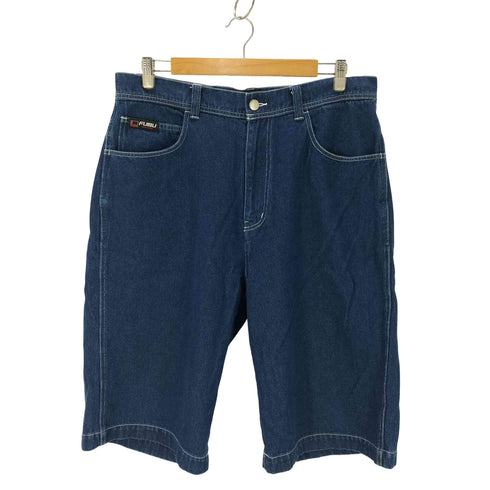 フブ FUBU DENIM HALF PANTS 刺しゅうデニムショーツ メンズ 36