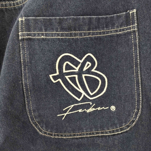 フブ FUBU DENIM HALF PANTS 刺しゅうデニムショーツ メンズ 36