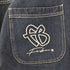 フブ FUBU DENIM HALF PANTS 刺しゅうデニムショーツ メンズ 36