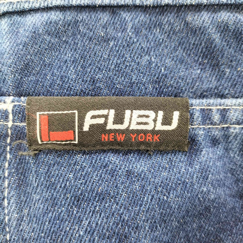 フブ FUBU DENIM HALF PANTS 刺しゅうデニムショーツ メンズ 36
