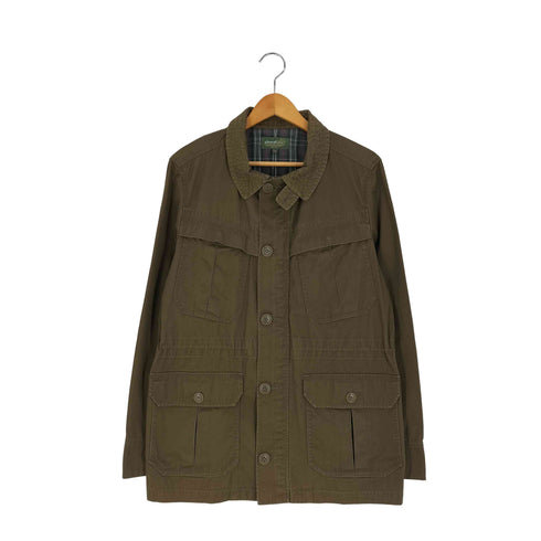 エディーバウアー Eddie Bauer 裏チェック ウエストコード ジップアップジャケット メンズ import:S