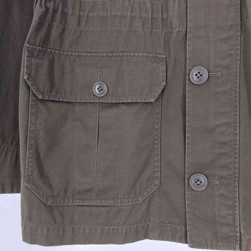 エディーバウアー Eddie Bauer 裏チェック ウエストコード ジップアップジャケット メンズ import:S