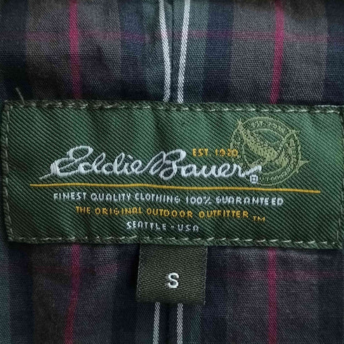 エディーバウアー Eddie Bauer 裏チェック ウエストコード ジップアップジャケット メンズ import:S
